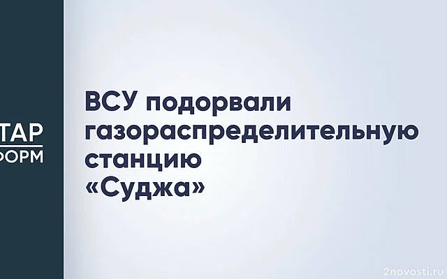 РИА Новости: Горение остаточного газа на ГИС «Суджа» прекратилось — Новости