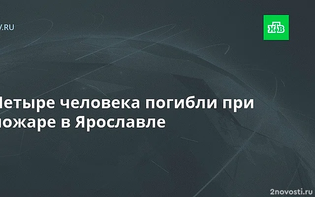 МЧС: при пожаре в Ярославле погибли четыре человека, в том числе два ребенка — Новости