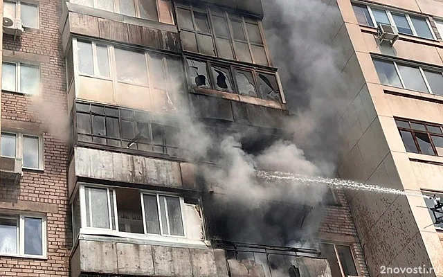 Мощный пожар начался в многоэтажке в Уфе — Новости
