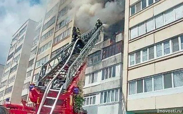 Мощный пожар начался в многоэтажке в Уфе — Новости