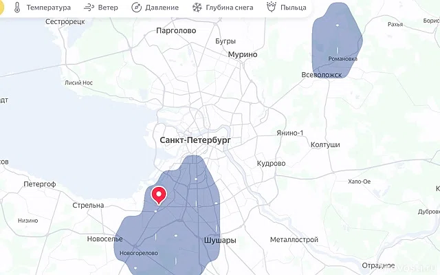 В Красносельском районе Петербурга идет град — Новости
