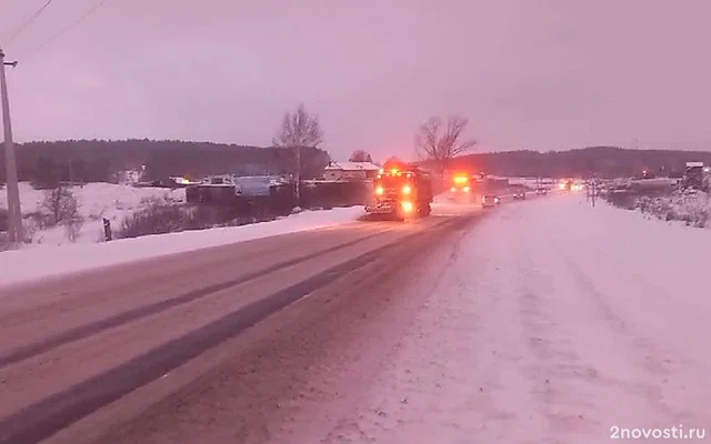 МВД: на трассе М5 в Челябинской области ограничили движение из-за метели — Новости