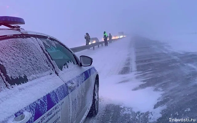 МВД: на трассе М5 в Челябинской области ограничили движение из-за метели — Новости