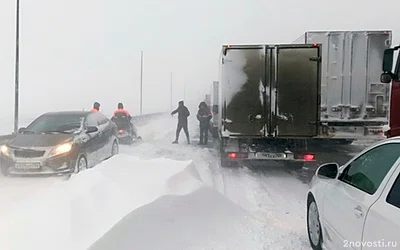 МВД: на трассе М5 в Челябинской области ограничили движение из-за метели — Новости