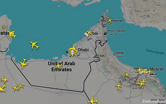 На Flightradar24 появились самолеты в небе над Абу-Даби &mdash; Новости