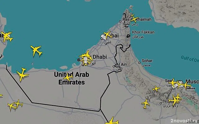 На Flightradar24 появились самолеты в небе над Абу-Даби &mdash; Новости