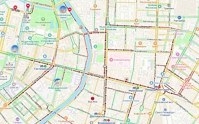 Транспортный коллапс случился на перекрестке в центре Петербурга — Новости