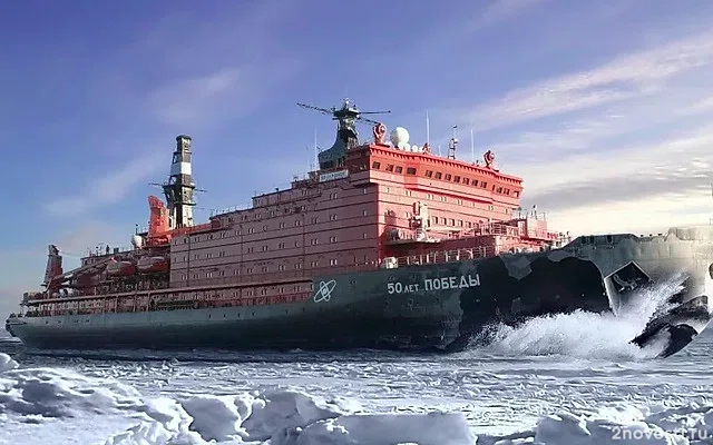 Атомный ледокол «50 лет Победы» получил повреждения обшивки в Карском море — Новости