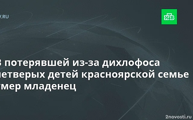 В отравившейся дихлофосом красноярской семье погиб пятый ребенок — Новости