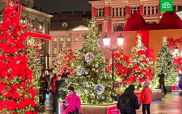 Выставка дизайнерских елей открылась в центре Москвы — Новости