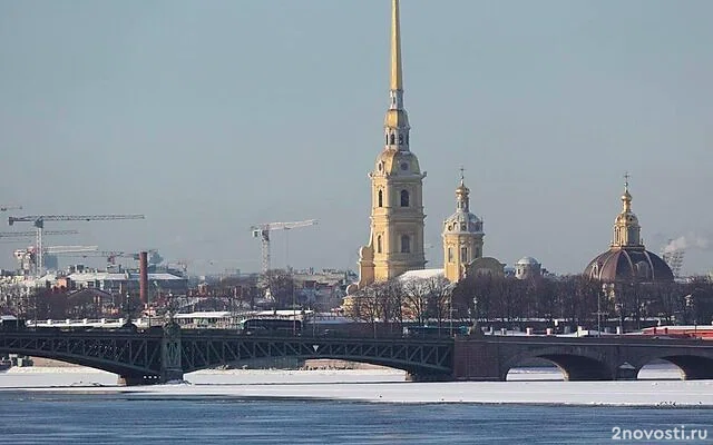 Ясный день в Петербурге завершился красочным закатом — Новости