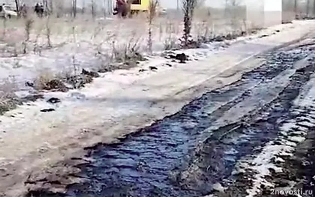 В Самарской области разлив нефти после прорыва трубопровода попал на видео — Новости