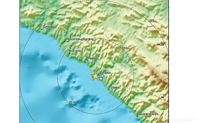 В районе Туапсе произошло землетрясение магнитудой 3,9 — Новости