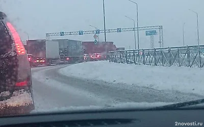 Снегопад собрал ДТП и пробки в Петербурге — Новости