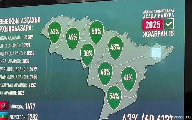 Явка на выборах президента Абхазии к 19:30 составила 65% — Новости