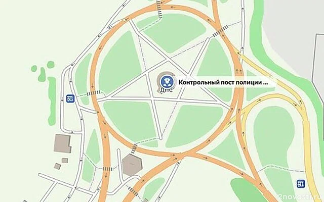 В Усть-Лабинске в дорожной развязке усмотрели пентаграмму с постом ДПС в центре — Новости