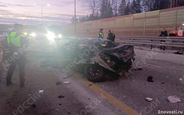 Водитель BMW врезался в ограждение на трассе М-11, погибли два человека — Новости