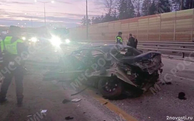 Водитель BMW врезался в ограждение на трассе М-11, погибли два человека — Новости