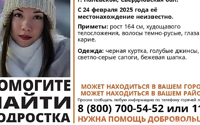 Е1.ru: В Полевском 17-летняя девушка ушла на учебу и бесследно исчезла — Новости