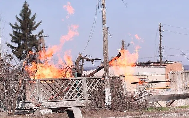 Под Новороссийском обломки БПЛА повредили газовую трубу, огонь потушили — Новости