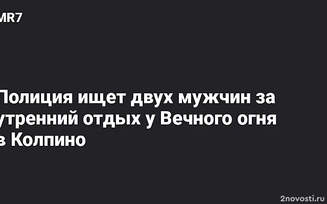 В Колпино мужчины решили полежать у «Вечного огня», а получили уголовку — Новости