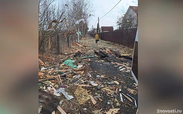 SHOT: Дом в Подольске полностью сгорел в результате падения БПЛА — Новости