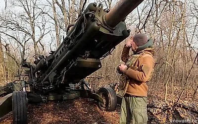 WarGonzo снял на видео брошенную гаубицу ВСУ под Суджей в Курской области — Новости