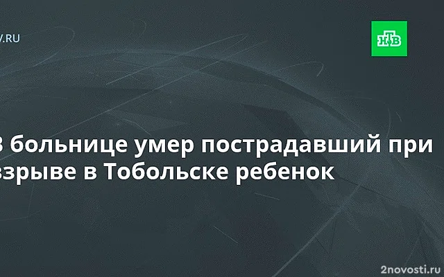 В Тюмени скончался мальчик, пострадавший от взрыва газа в Тобольске — Новости