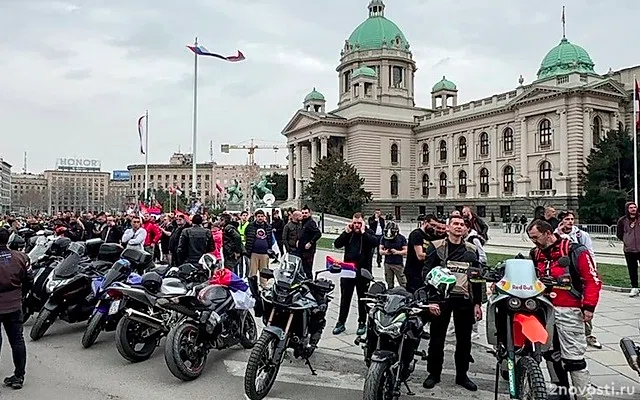 МВД Сербии: 107 тысяч человек участвовали в протесте в Белграде — Новости