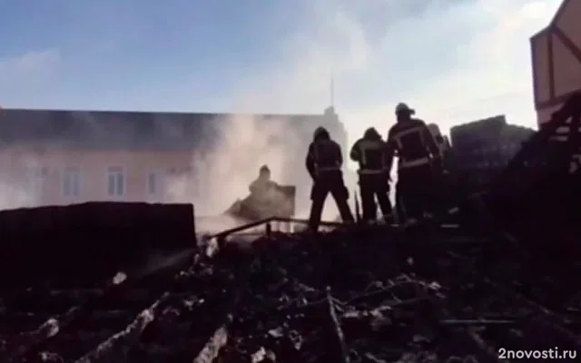 Производственное здание горит в Калининградской области — Новости