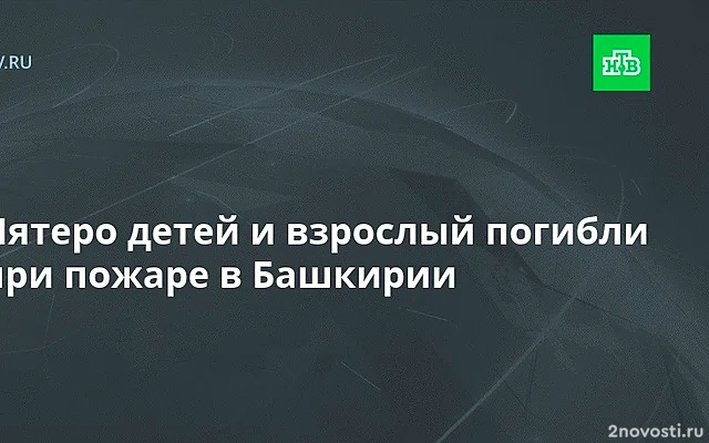 В Башкирии произошел смертоносный пожар, жертвами стали пять детей и взрослый — Новости