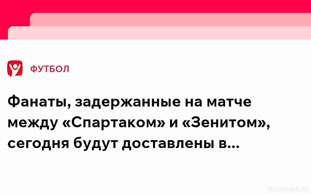 Полиция задержала 10 болельщиков после матча «Спартак» — «Зенит» — Новости